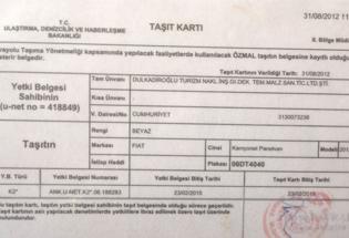 Dulkadiroglu Turizm Sertifika